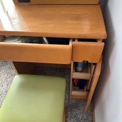 化粧台_鏡台_ドレッサー_椅子セットの画像