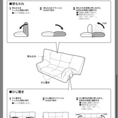 ニトリ　2人掛けソファの画像