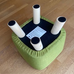 【美品】ミニファブリックスツール オットマン 280 × 280 × 280mm 耐荷重80kg 椅子 イス いすの画像