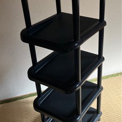3/29までに引き取り可能な方☆ シューズラック プラスティック 5段 ブラックの画像