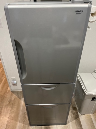 HITACHI 冷蔵庫 265L 3ドア シルバー