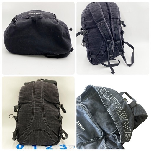 【美品】SUPREME 2025F/W デニム バックパック 黒