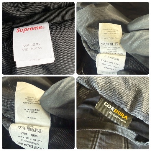 【美品】SUPREME 2025F/W デニム バックパック 黒