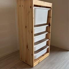 IKEA TROFAST トロファスト　棚＆トレー白✖️2個の画像