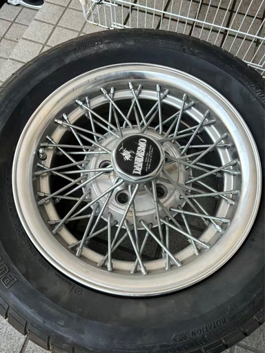 希少！DANDISMO ワイヤーホイール 当時物 ◆ 4本セット. 旧車用、ダイヤ交換必要 希少！DANDISMO ワイヤーホイール 当時物 ◇ 4本セット. 旧車用