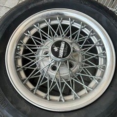 希少！DANDISMO ワイヤーホイール 当時物 ◆ 4本セット. 旧車用、ダイヤ交換必要の画像