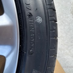 タイヤ付きアルミホイール1本の画像