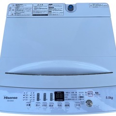 【⭐️全額返金保証⭐️】◇Hisense 全自動電気洗濯機 HW-E5503 2020年製の画像