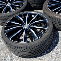 19インチ タイヤ ホイール 4本セット 225/40ZR19 225/35ZR19 weds Leonis ５穴 114.3 ＋48  の画像