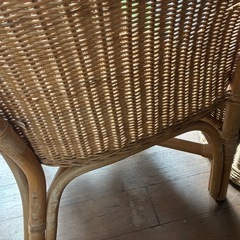 藤、ラタンのイスの画像