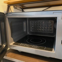 電子レンジ　黒　IRIS OHYAMA(説明欄ご確認ください)の画像
