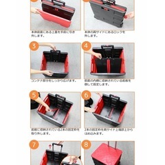 キャリーカート (折畳み式 ふた付き)の画像