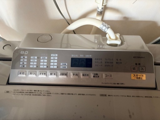 パナソニック　洗濯機8キロ