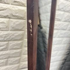 木製スタンドミラー 鏡 姿見の画像