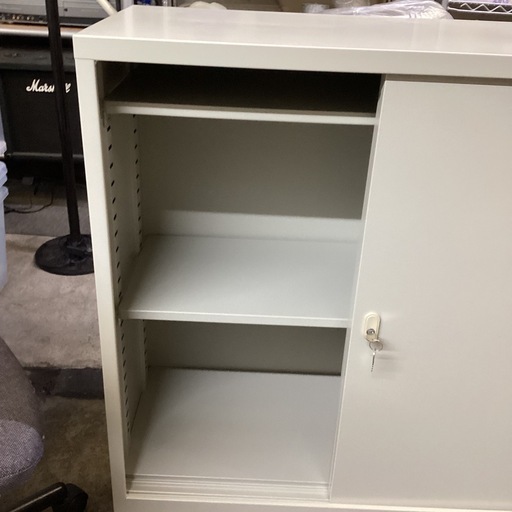 万代店　オフィス引き違い書庫  スチールオフィス家具
