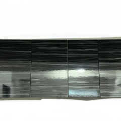 キッチンキャビネット　ダウン付き　吊り戸棚　メーカ品　木目ブラックの画像