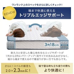 ポケットコイル シングルマットレス(97×195×22)の画像