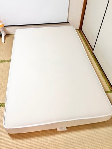 無印良品／セミダブルマットレス／高密度ポケットコイル／美品／引き取り限定