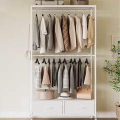 ハンガーラック2段の画像