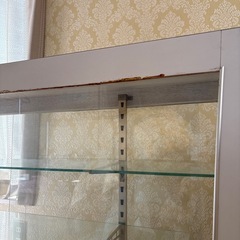 ガラスショーケース 幅120cm ディスプレイ棚 店舗什器 飾り棚の画像