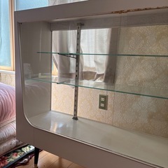 ガラスショーケース 幅120cm ディスプレイ棚 店舗什器 飾り棚の画像