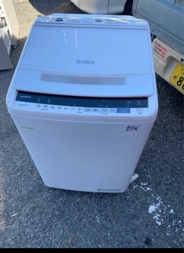 NO B556?福岡市内配送設置無料✨?日立 全自動洗濯機 8kg ホワイト ビートウォッシュ BW-V80E W 洗剤セレクト 大流