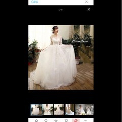 前撮りで使用したドレスの画像