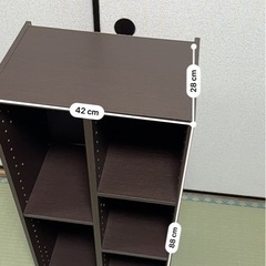 本棚　カラーボックスの画像