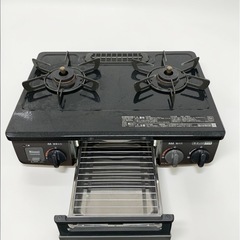 Rinnai リンナイ ガステーブル ガスコンロ KG34NBKR LPガス 右強火 20年製 現状品 3Dの画像