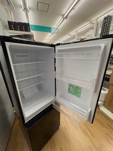 【ドリーム川西店限定】☆ジモティー見たよ割引☆2ドア冷蔵庫 REFAGE YRZ-F15LK 156L 2023年製 動作確認済み 【99560000057915】