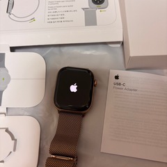 アップル Apple Watch11 42mm ゴールドチタニウム ゴールドミラ試着のみ❣️定価以下の画像
