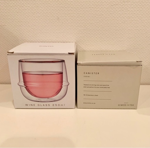 新品 KINTO キャニスター ＋ KINTO グラス