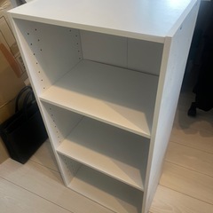 カラーボックス　3段　白の画像