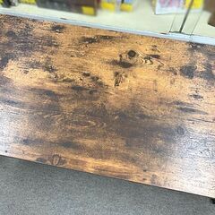 ニトリ センターテーブル ステイン9848 幅98cm インダストリアルテイスト 木目調 ヴィンテージ調 ローテーブル 札幌市 白石店の画像