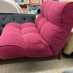 【ジモティー割引で最大15％OFF⭐️】1人掛け　ソファー　ピンク　折りたたみ式の画像