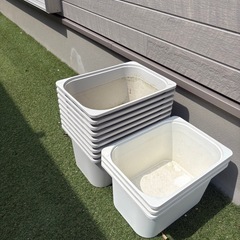 メダカ飼育容器　
TROFAST トロファスト N 収納ボックス 42x30x23 グレー  ホワイト　　まとめ売りの画像