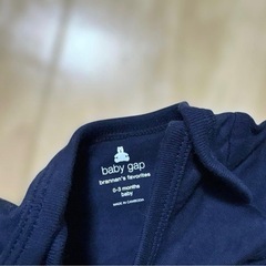 未使用 baby gap ネイビー ロンパース 0-3ヶ月の画像