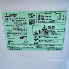 💥福岡市東区配送設置無料🌈【⭐️全額返金保証⭐️】 冷蔵庫＆洗濯機　2点セット｜三菱 冷蔵庫146L＋Panasonic 洗濯機6kg の画像