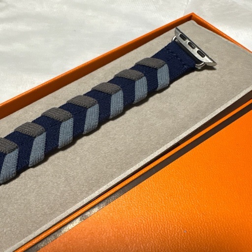 新品未使用　Apple Watch HERMES ネイビー バンド