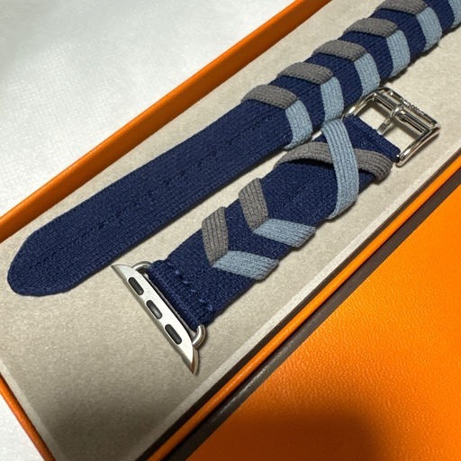 新品未使用　Apple Watch HERMES ネイビー バンド