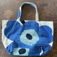 マリメッコ Marimekko ウニッコ柄 大型 トートバック キャンバスの画像