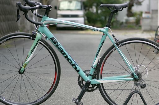 ?BIANCHI IMPULSO サイズ55／105／カーボンシートポスト／ライト・ベル付き／整備済み