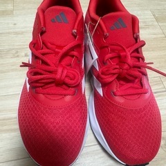 ①アジダス赤　27㎝ の画像