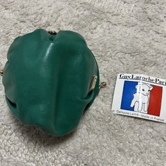 新品未使用★フランスファッションブランド Guy Laroche (ギ・ラロッシュ) がま口コインケース　グリーンの画像