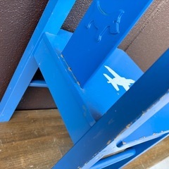 IKEA イケア KRITTER クリッテル 子ども用椅子 ブルーの画像