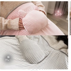 ブランケット　グレー　猫の立体マスコット付き　used　の画像