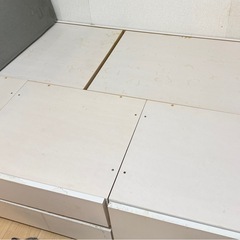 ニトリ【収納付きセミダブルベッド】の画像