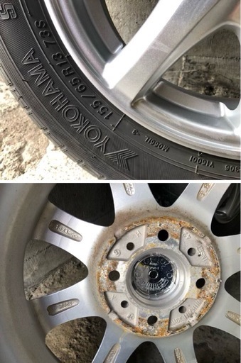 夏タイヤ　155/65R13 アルミホイール付　4本セット