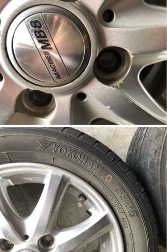 夏タイヤ　155/65R13 アルミホイール付　4本セット
