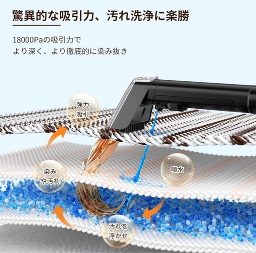カーペットクリーナー 超強吸引力 カーペット洗浄 染み抜き 水洗い